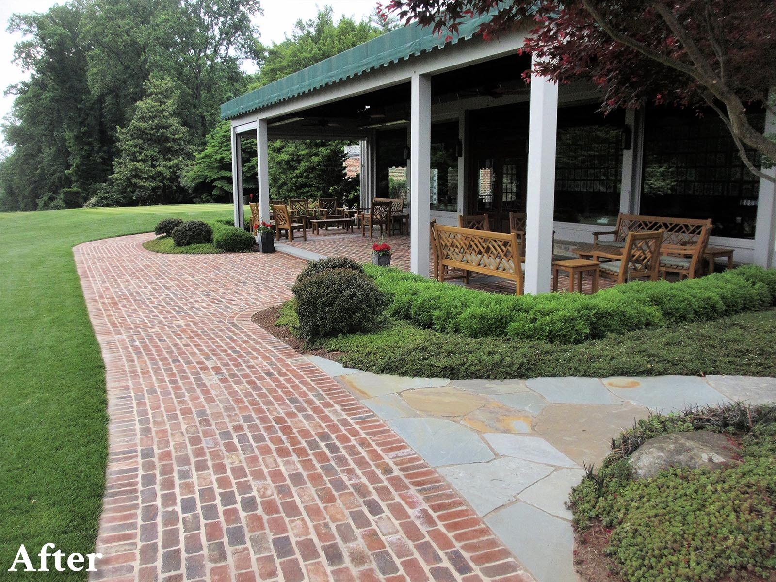 Brick Covered Patio and Walkway-AFTER